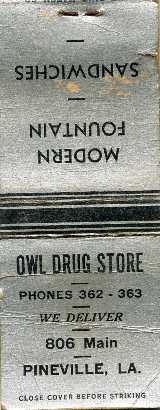 Owl Drug Store, Pineville, Louisiana