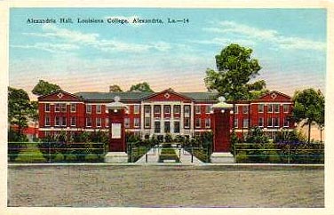 Vintage postcard showing Louisiana College, Pineville, Louisiana