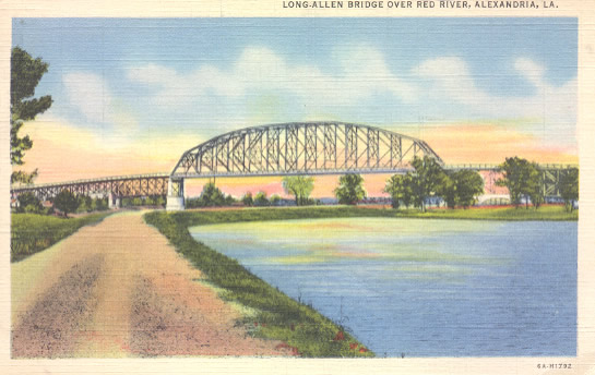O. K. Allen Bridge over the Red River, connecting Pineville and Alexandria, Louisiana