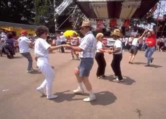 Dancing the day away ... at the Breaux Bridge Crawfish Festival