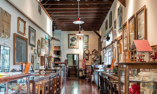 Interior of the Eunice Depot Museum in Southwest Louisiana