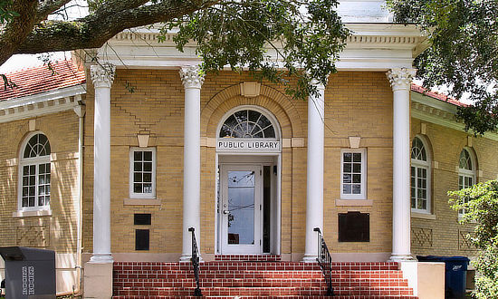 The Carnegie Public Library in Jennings, Louisiana