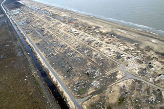 Holly Beach, Louisiana, devastation from Hurricane Rita