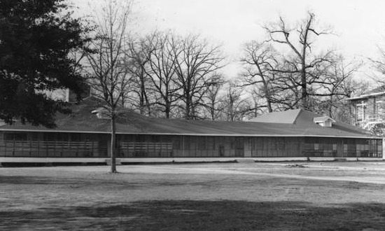 The Student Center, also known as "The Tonk", at Louisiana Polytechnic Institute, circa late 1940s