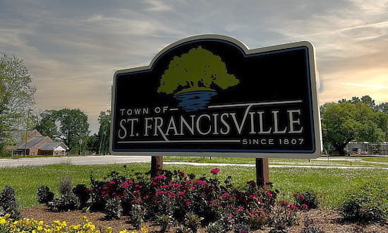 Welcome to the Town of St. Francisville in Louisiana
