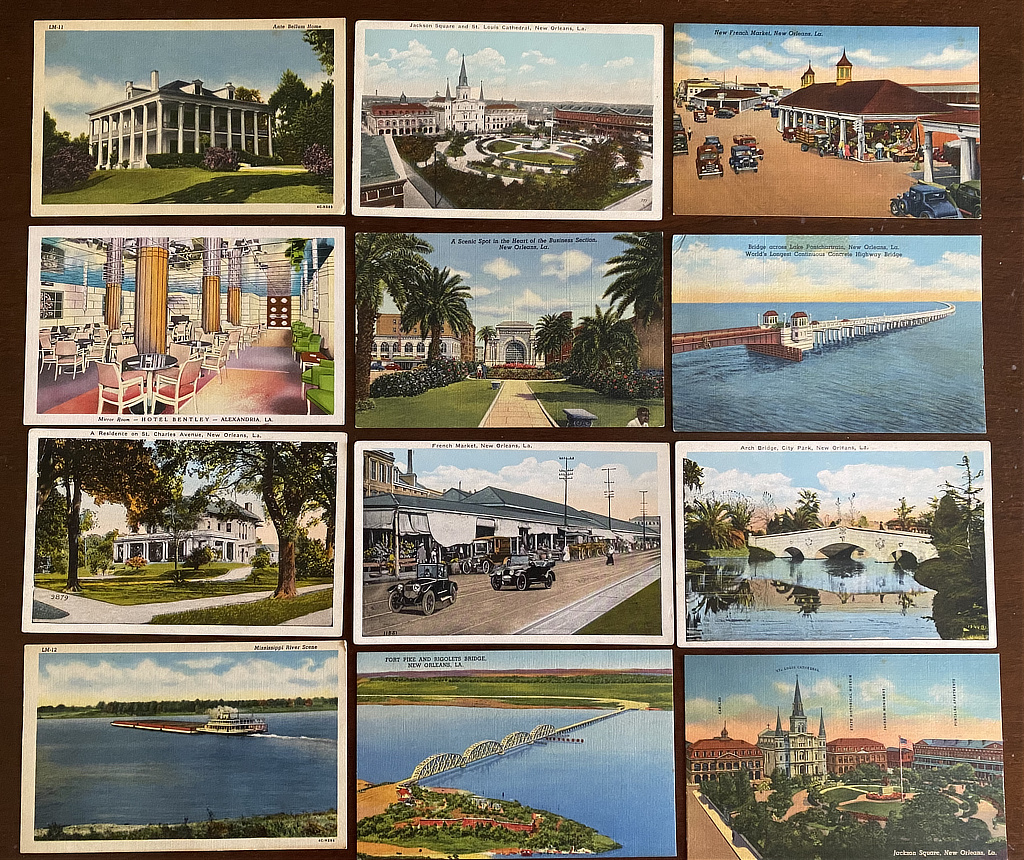 Louisiana vintage picture postcards for sale