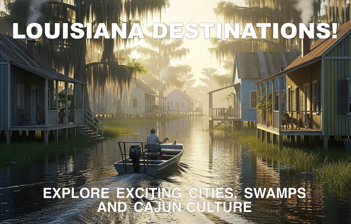 Louisiana Destinations ... Travel Across the Bayou State