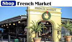 The French Market in the French Quarter in New Orleans