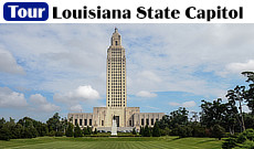 Tour the towering Louisiana State Capitol in Baton Rouge